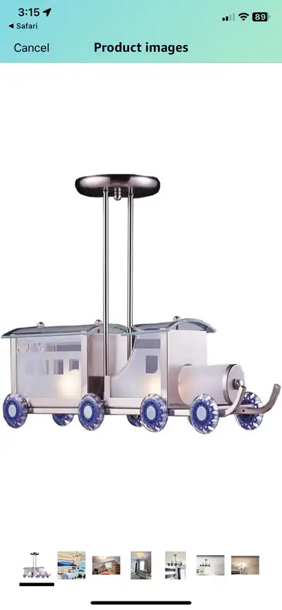 Train light fixture, View more