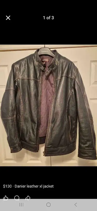danier distressed biker jackets xl, View more