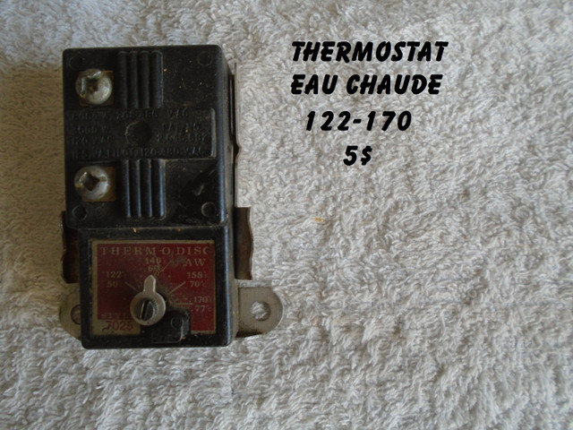 Thermostat pour réservoir eau chaude dans Chauffage et climatisation  à Lanaudière