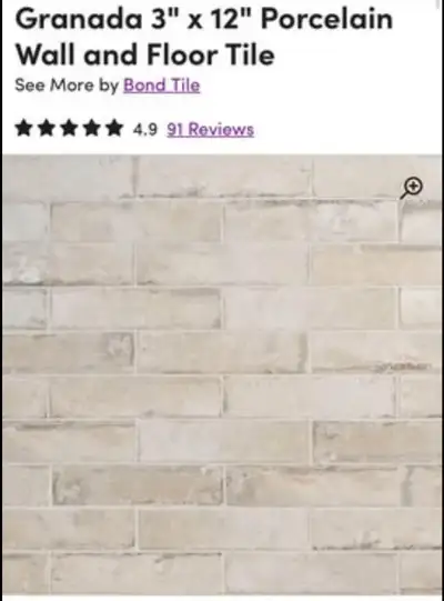 Granada 3" x 12" Porcelain Wall and Floor Tile, View more