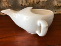 English White plain Porcelain Invalid Feeder Cup