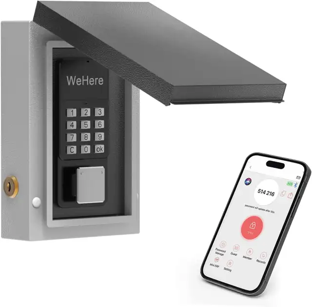 Boîte de verrouillage à clés extérieure, bluetooth ext/int NEUVE in Security Systems in City of Montréal - Image 2