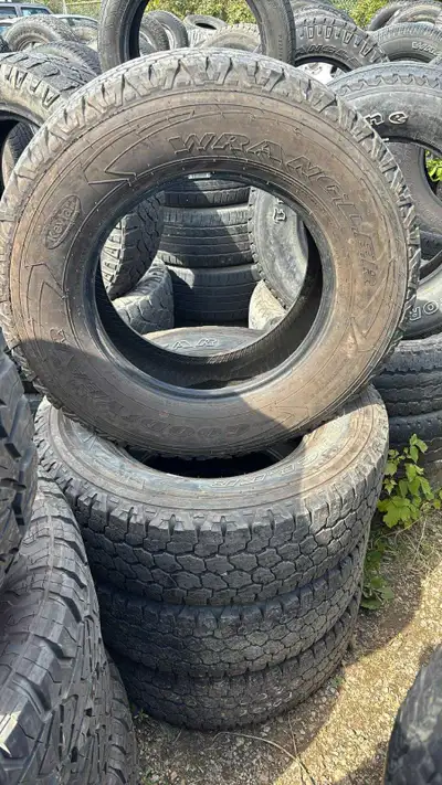 Goodyear Wrangler Kevlar LT 275/70 R18 125/122 R LOAD Range E 70%-80% Left Tread Set of 4 - $200