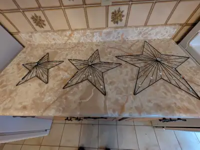 Three star wall decor handings, View more