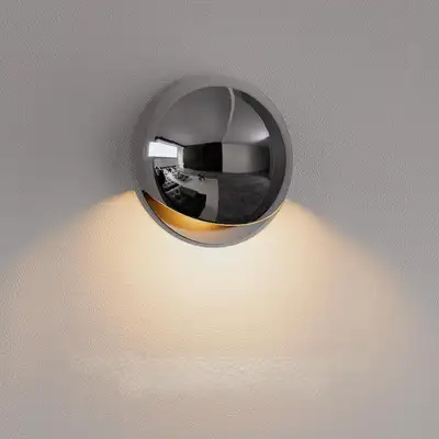 NEUF: Applique murale de luxe chromée, View more