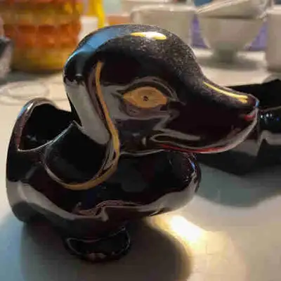 Porcelain Dachshund Candy/Snack bowls 5 pieces in total, View more