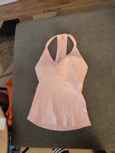 pink ribbed halter tank top, pick up in st Albe, View more