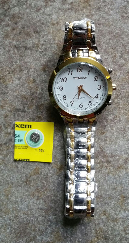 Versales Quartz Wrist Watch - Stainless Steel Back, Water Resist in Jewellery & Watches in Fredericton