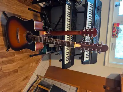 UNIQUE BACK TO BACK DOUBLE NECK GUITAR, View more