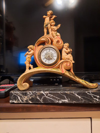 Old Italy Cherub Mantel Clock