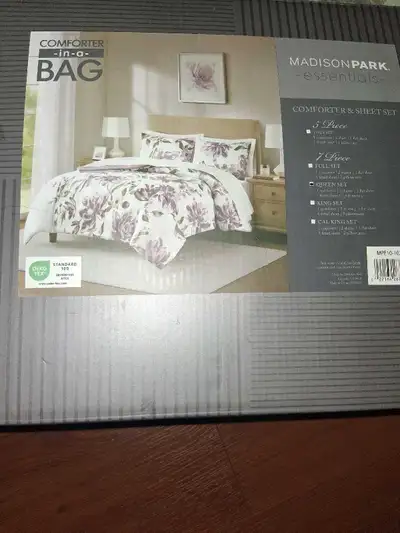 Brand new Comforter in a bed, View more