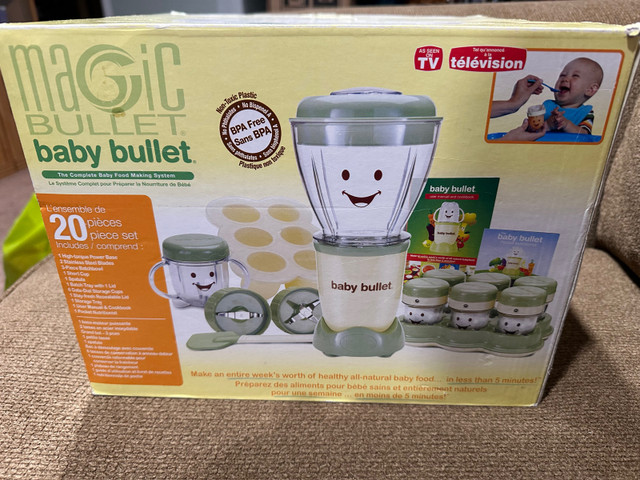 20 piece magic bullet baby bullet used a few times in Feeding & High Chairs in Saskatoon