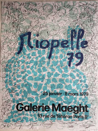 Jean-Paul Riopelle, Affiche, Maeght, 1979. Nouveau Prix