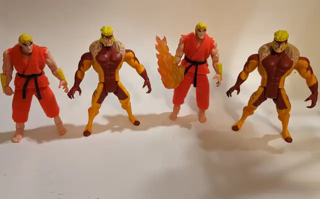 X-Men vs Street Fighter action figure sets (ToyBiz,1999)62863739032449124