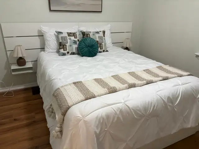 IKEA NORDLI Queen Bed + Headboard | Built-In Storage