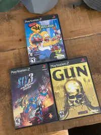PS2 games - Simpsons Hit and Run, Sly Cooper, Gun - see prices