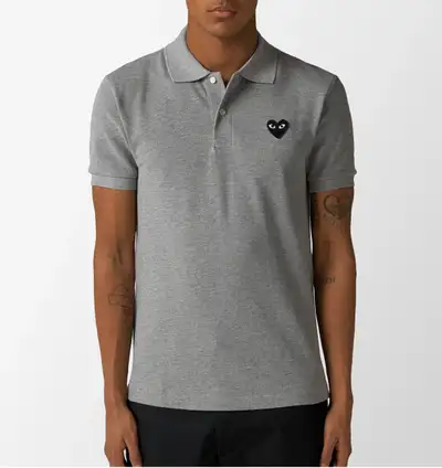 Comme des Garçons PLAY Grey Polo Shirt Men Size S $299, View more