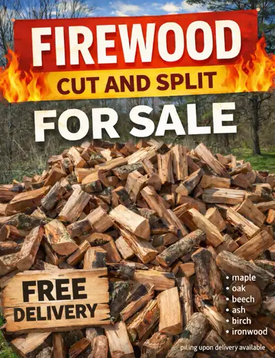 FIREWOOD cut split , View more
