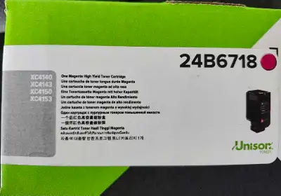 Lexmark 24b6718 Magenta Toner Cartridge Brand New , View more