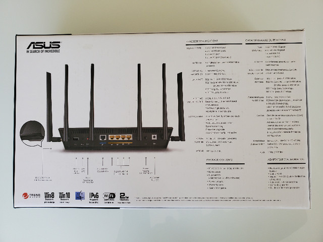 Asus Tri-Band Gigabit Router AC3200 RT-AC in Networking in Stratford - Image 3