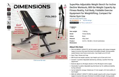 Squat rack and bench - great condition, Voir plus
