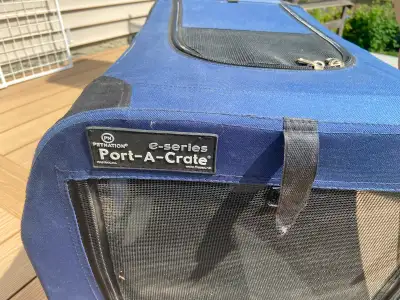 Dog kennel. Nylon. Sturdy. Folds up., View more