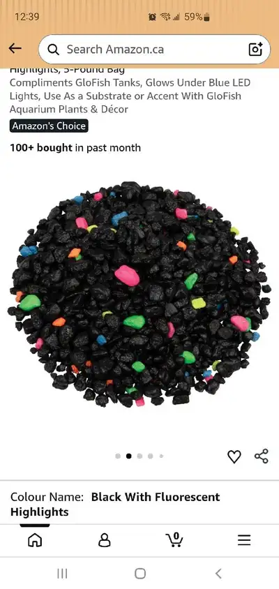 Glow in the dark aquarium gravel , View more