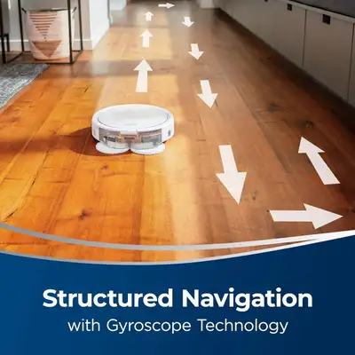 BISSELL SpinWave 2-in-1 Robot Vacuum & Wet Mop WiFi Connected St, View more