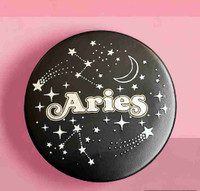 NEW Aries Zodiac Round Ceramic Jewelry Box