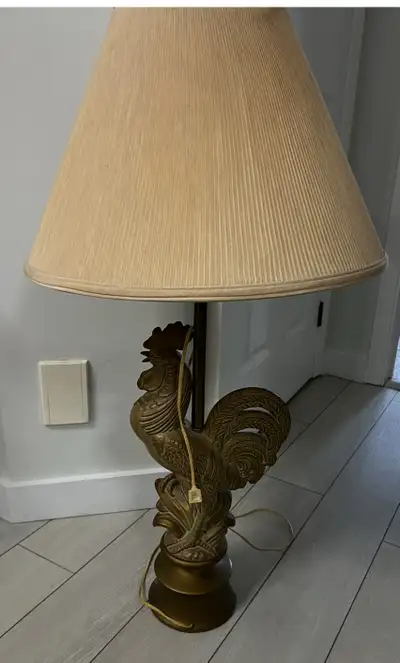 vintage Rooster lamp, View more