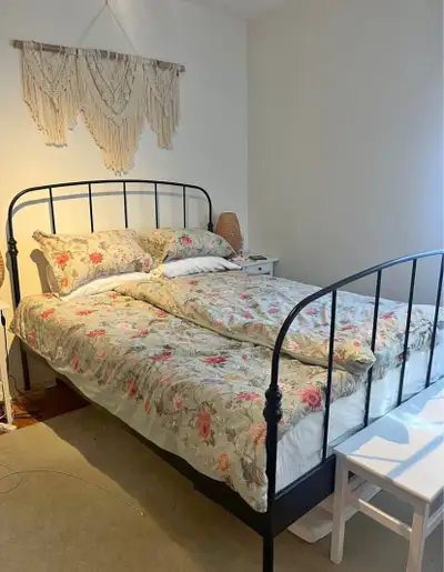  Double Black Metal Bed Frame - No Mattress / *Free Delivery, View more