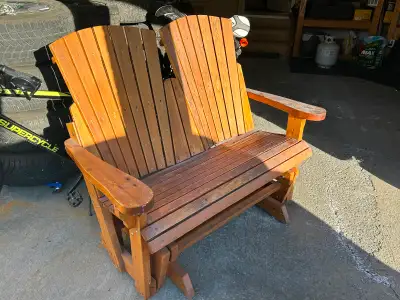 Two seat outdoor glider, View more
