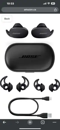 Bose QuietComfort Noise Cancelling Earbuds–True Wireless Earphon