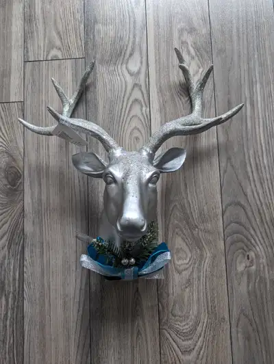 Brand new Christmas hanging deer with sparkles, View more