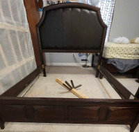 Queen bed frame and slats