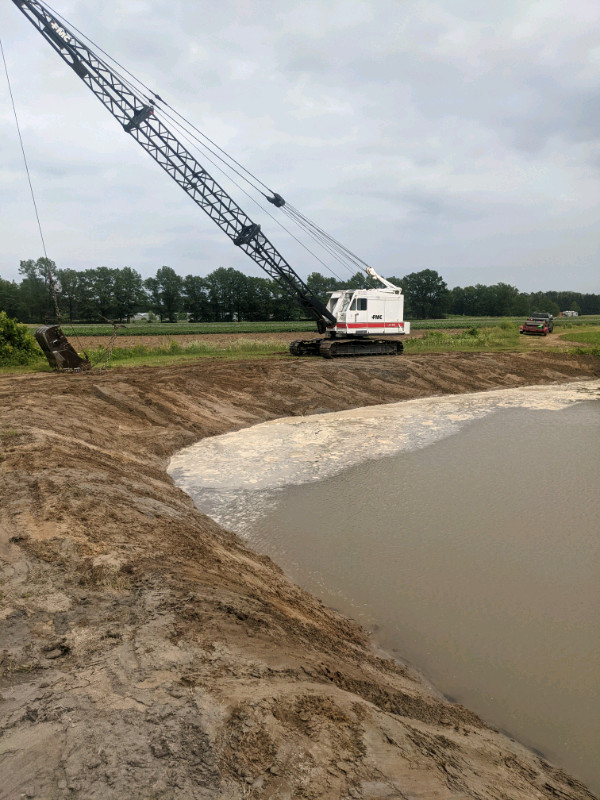 Dragline pond cleaning in Excavation, Demolition & Waterproofing in Norfolk County