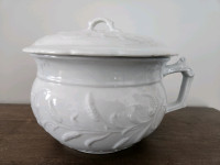 Antique Chamber Pot with lid