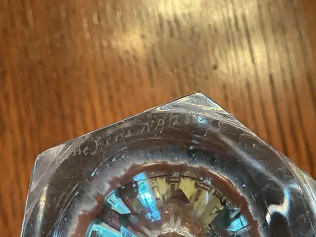 Lead crystal vase signed64840217641859121