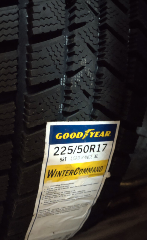 NEW 225/50R17 98T Goodyear WinterCommand winter tires 2/$350 in Tires & Rims in Kitchener / Waterloo