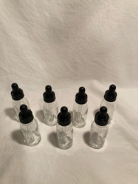 Glass Medicine Droppers with Glass Jars