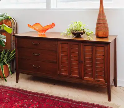 MCM Walnut Sideboard / Media Cabinet by KRUG, View more