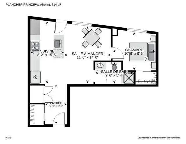 Appartement dans Cité Angus 1 chambre avec jardin privé in Long Term Rentals in City of Montréal - Image 13