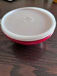 Tupperware small red storage container