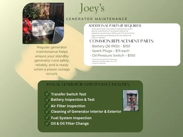 Generator Maintenance 401675971052840961