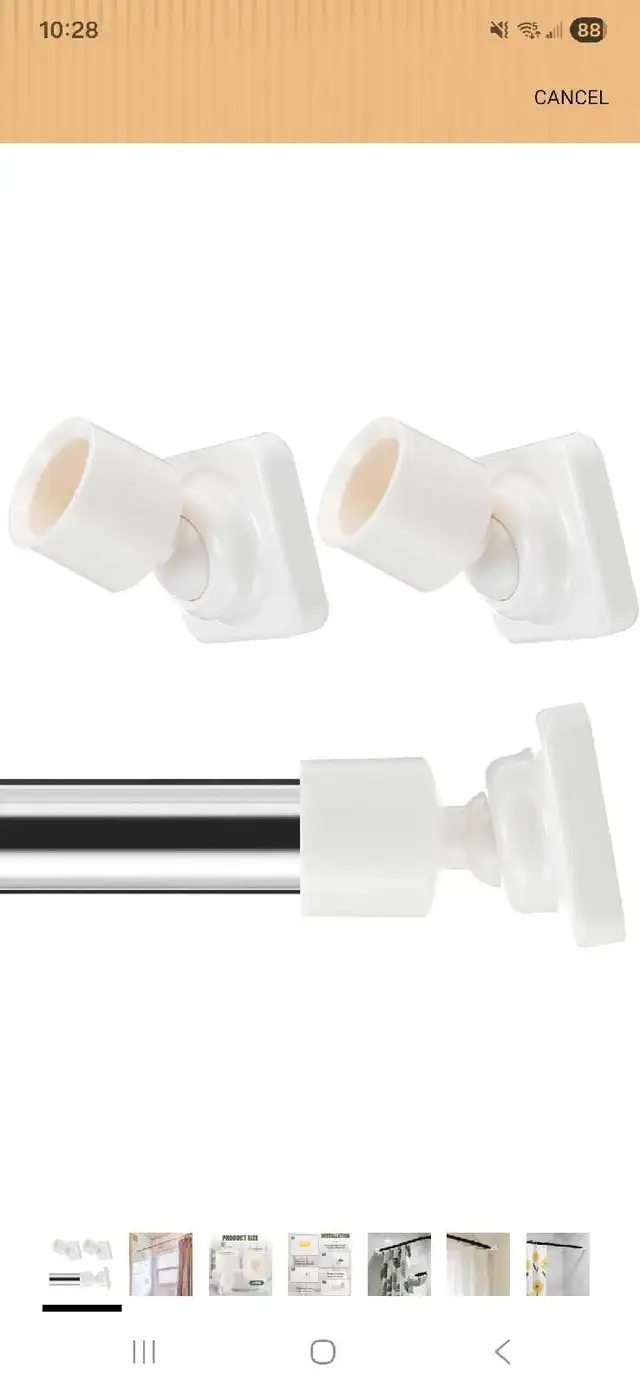 Angled Shower Rod Mount for sloped walls in Plumbing, Sinks, Toilets & Showers in Ottawa - Image 3