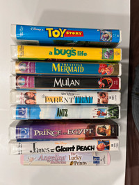 Lot: Disney Pixar dreamworks VHS videos