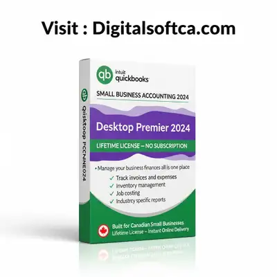 QuickBooks Premier 2024 Lifetime License Canadian Version Genuin, View more