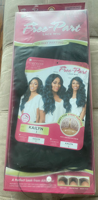 New  in box  Lace synthetic wig black