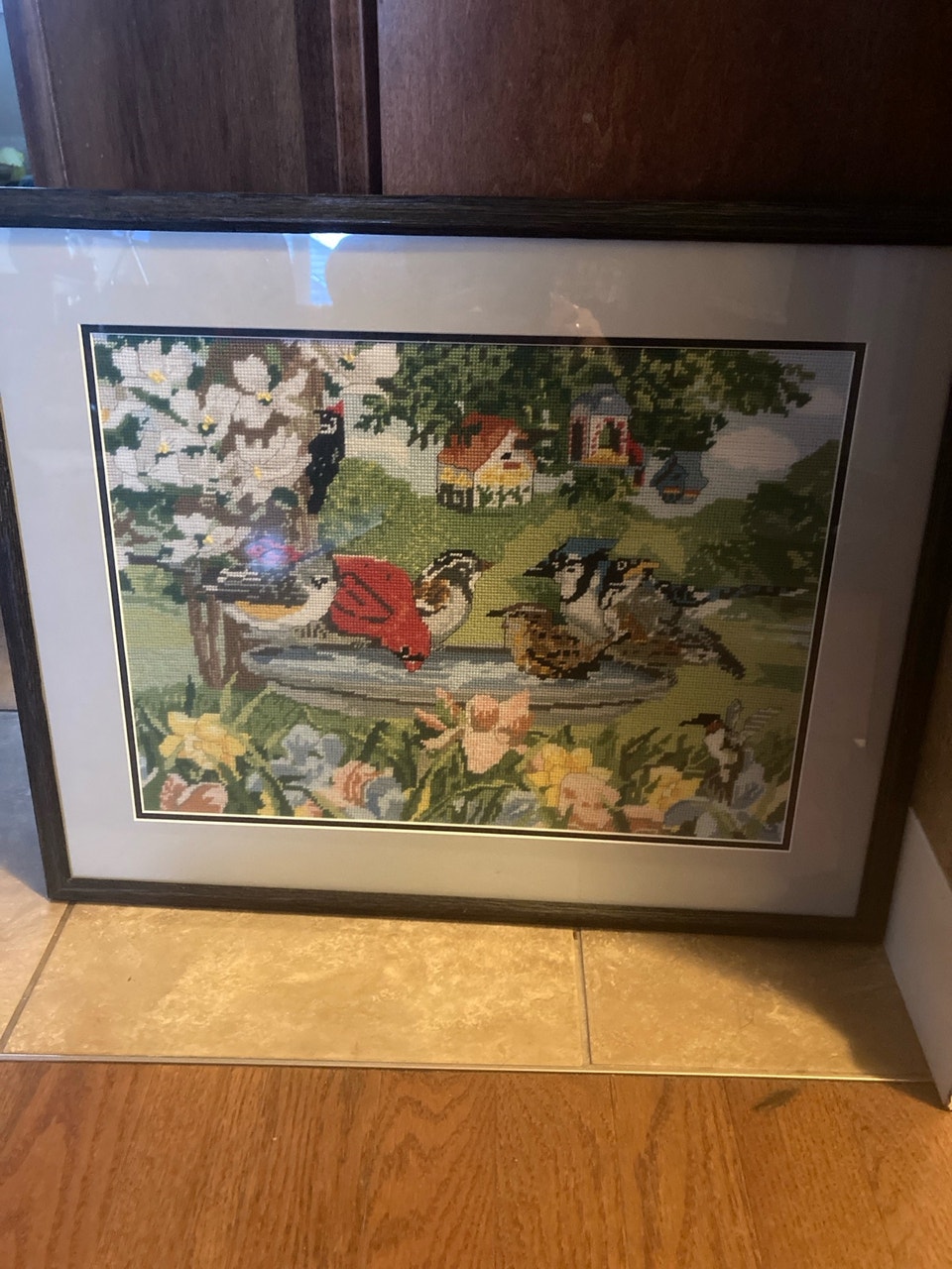 Framed Bird Cross-Stitch Artwork | Hobbies & Crafts | Red Deer | Free ...