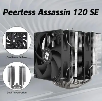 Brand New in Box! Thermalright Peerless Assassin 120 SE CPU Air Cooler, 6 Heat Pipes CPU Cooler, Dua...